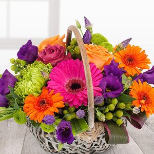 Vibrant Basket Arrangement